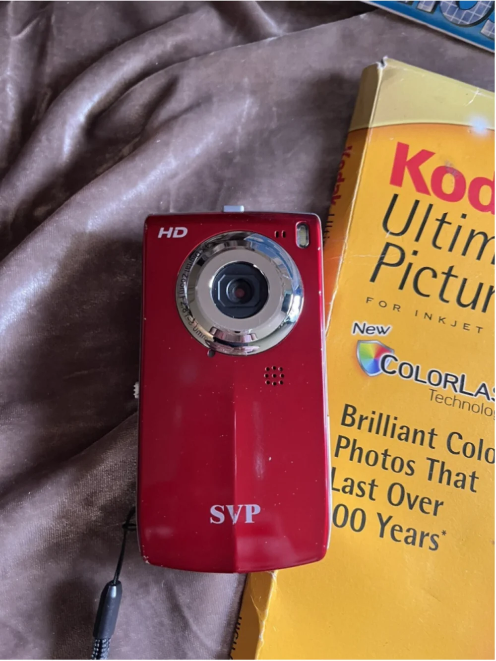 SVP DIGITAL VIDEO CAMERA - HD /red with printer paper /VIDEO/VOICE RECORDER&MORE